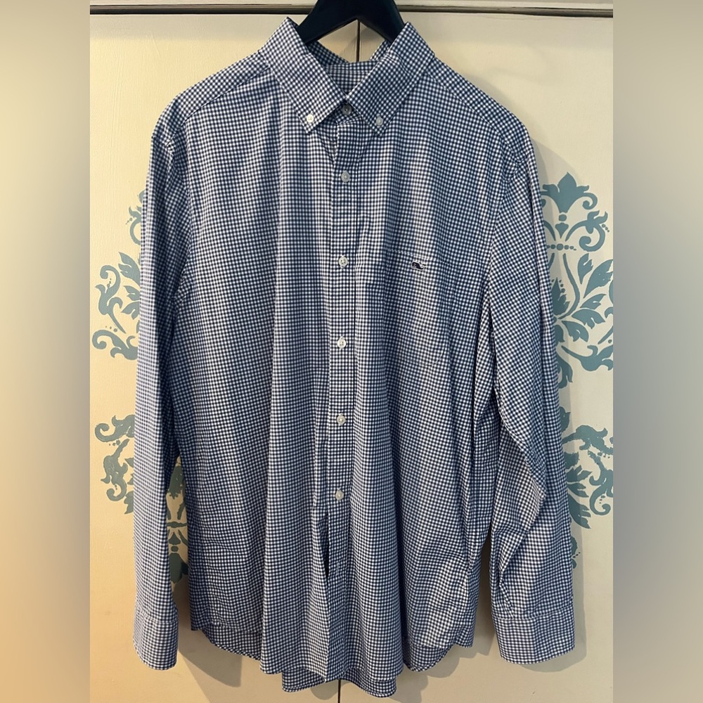 Men’s Large Vineyard Vines Performance Classic Fit Tucker Shirt